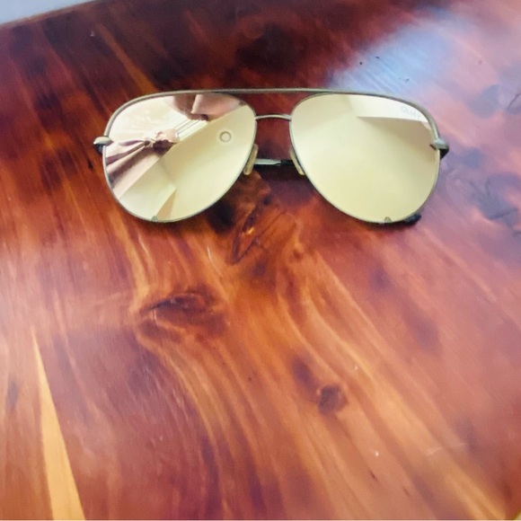 Quay Australia Gold Aviator and Black Square Sunglasses - Picture 8 of 14